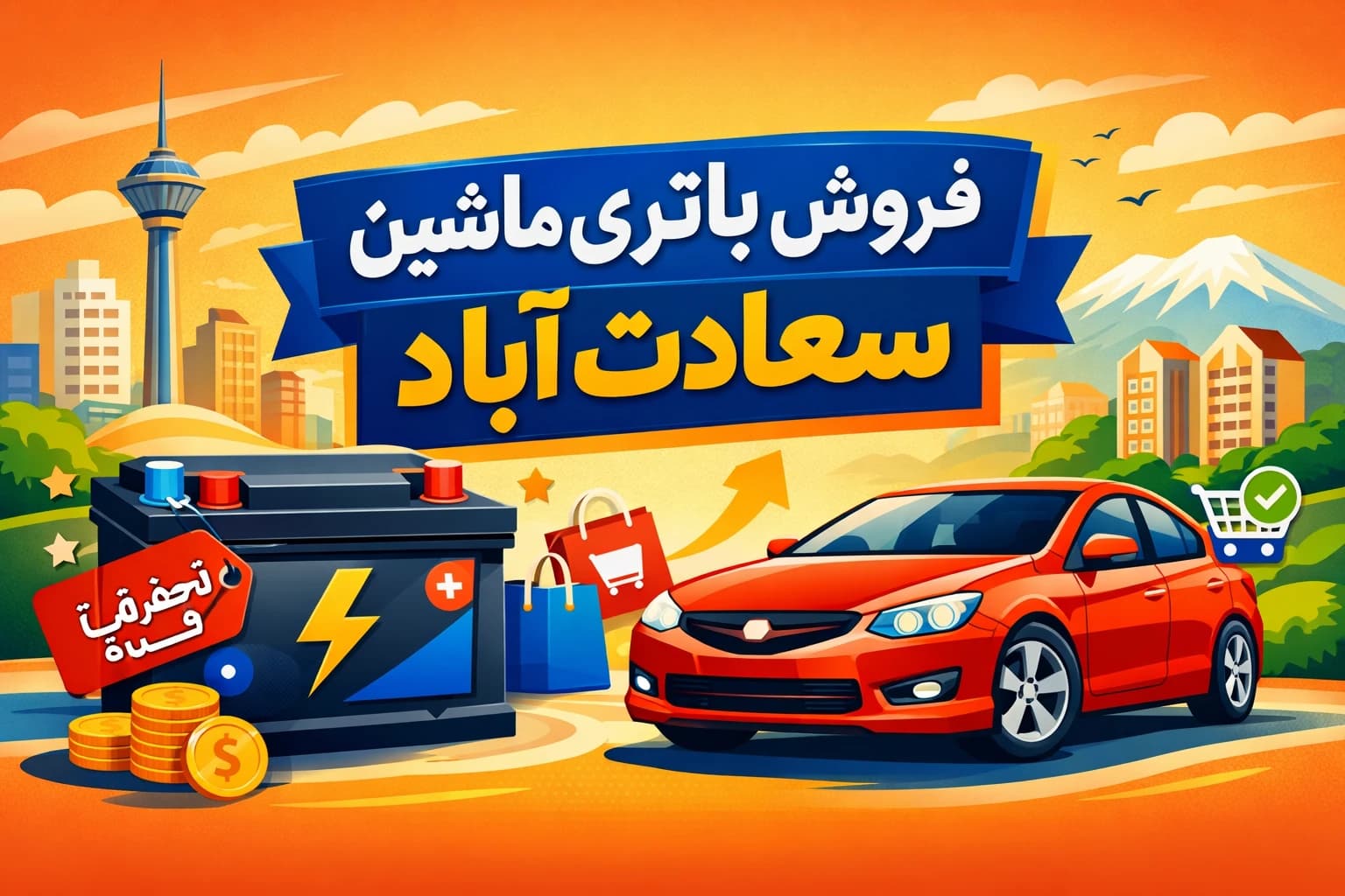 فروش باتری ماشین سعادت آباد